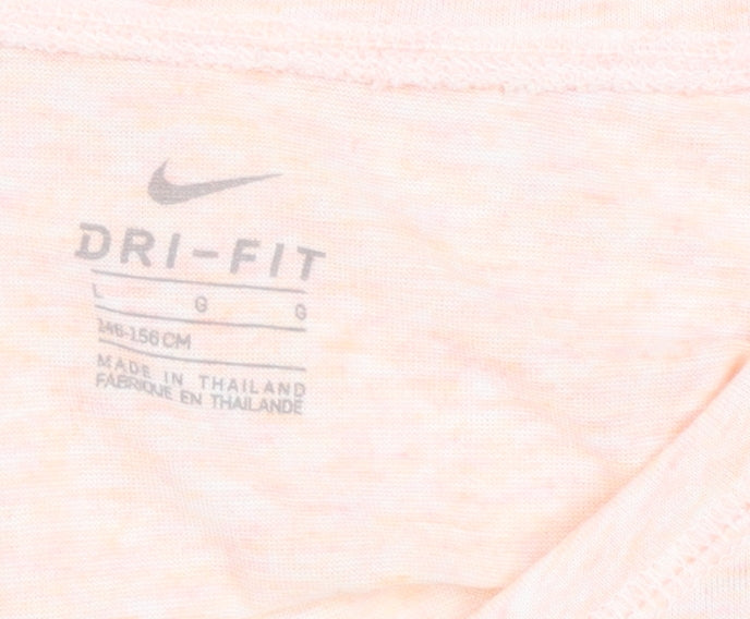 Nike Women's Pink Dri-FIT Short Sleeve Active T-Shirt Size L