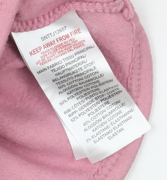 Sonneti Girls Pink Full Zip Hoodie Size 10-11 Years Cotton Blend