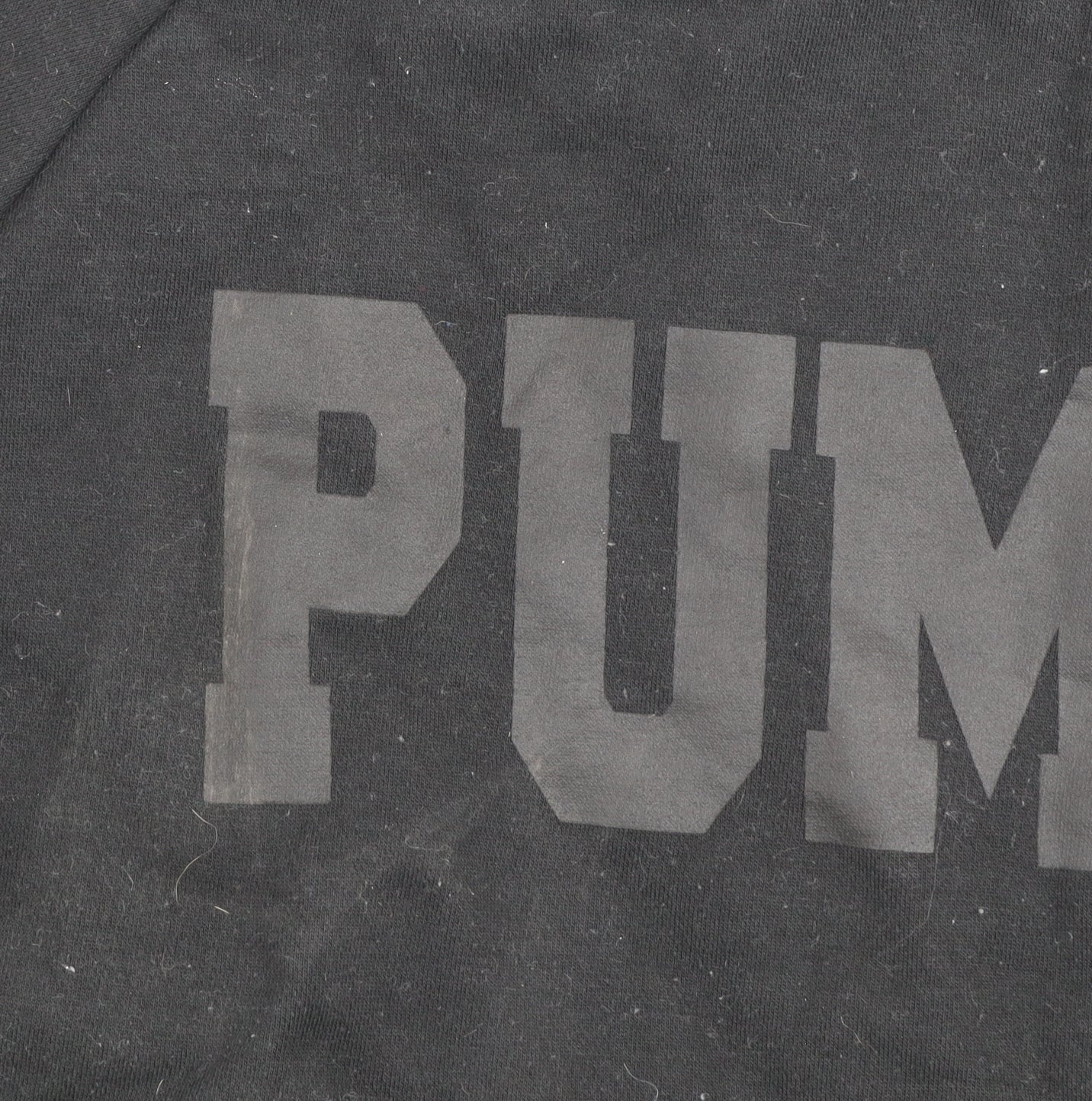 Pump Iron Men's Black Crew Neck Gym Sweatshirt Size S