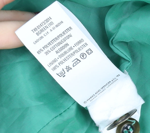 Marks and Spencer Women’s Green Mid-Length Anorak Jacket UK 10