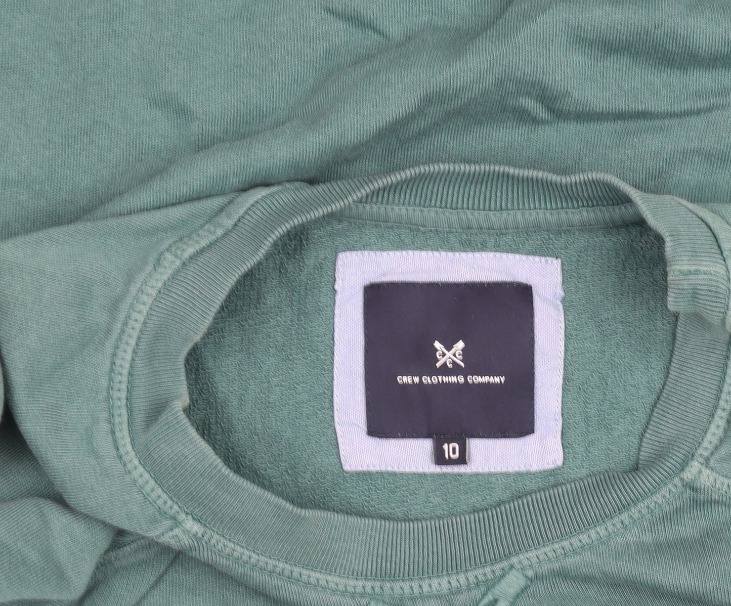 Crew Clothing Company Women's Green Size 10 Cotton Pullover Sweatshirt