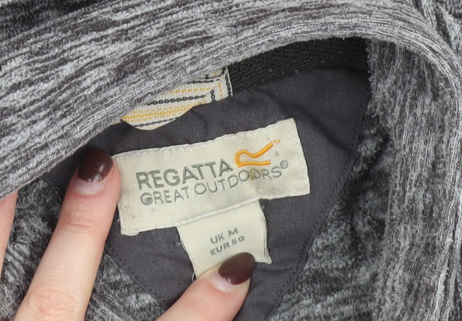 Regatta Men’s Grey Henley Fleece Outdoor Sweatshirt Size M