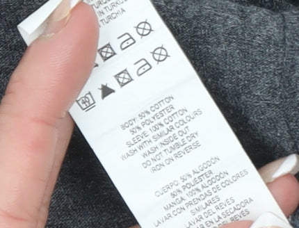 Atmosphere Women’s Grey Ghostbusters Long Sleeve Raglan T-Shirt Size 16