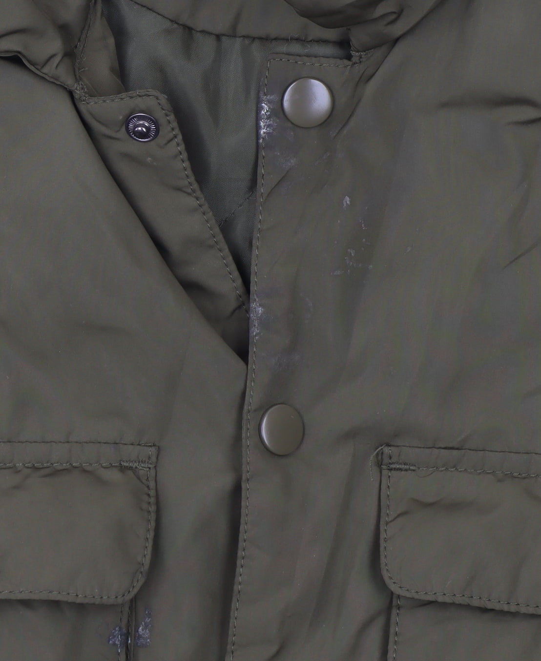 Zara Girls Green Mid-Length Padded Basic Jacket Size 9 Years