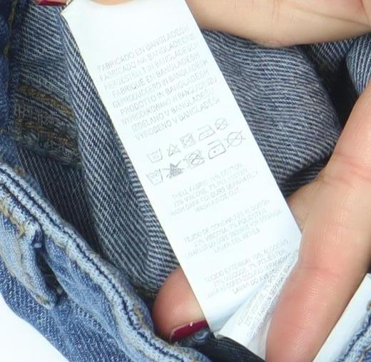 Denim Co. Women's Blue Denim Cargo Mini Skirt Size 4