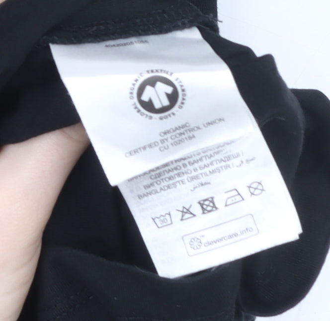 Marc O'Polo Women's Black Cotton Crew Neck Short Sleeve T-Shirt M