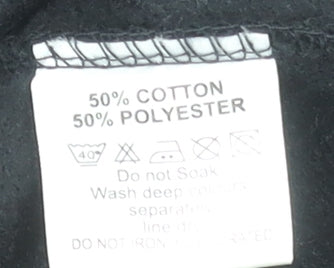 Rockland Men's Black 1/4 Zip Fleece Sweatshirt Size L