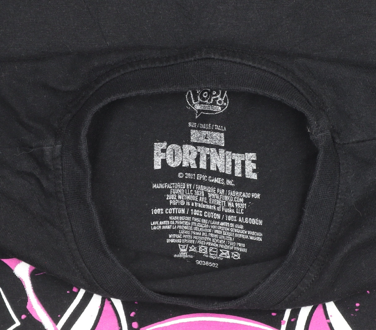 Fortnite Teens Black Drift Graphic Short Sleeve Cotton T-Shirt M