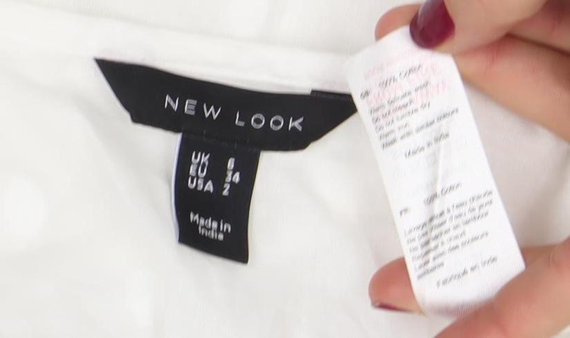 New Look Women’s White Ruffle Polka Dot V-Neck Chiffon Blouse Size 12