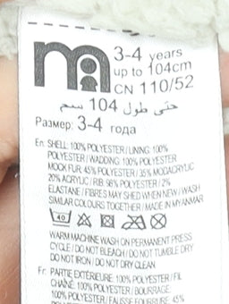 Mothercare Boys Green 3-4 Years Hooded Faux Fur Puffer Jacket