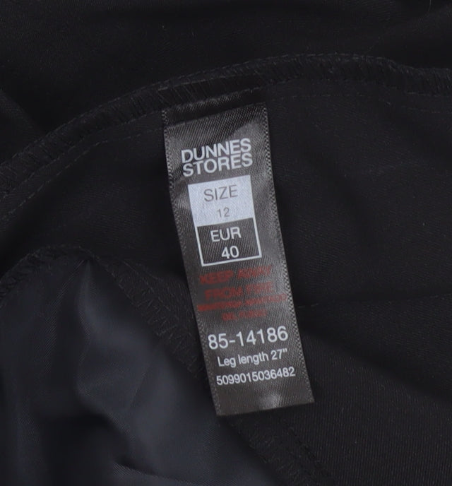 Dunnes Stores Women’s Black Size 12 Stretch Work Trousers