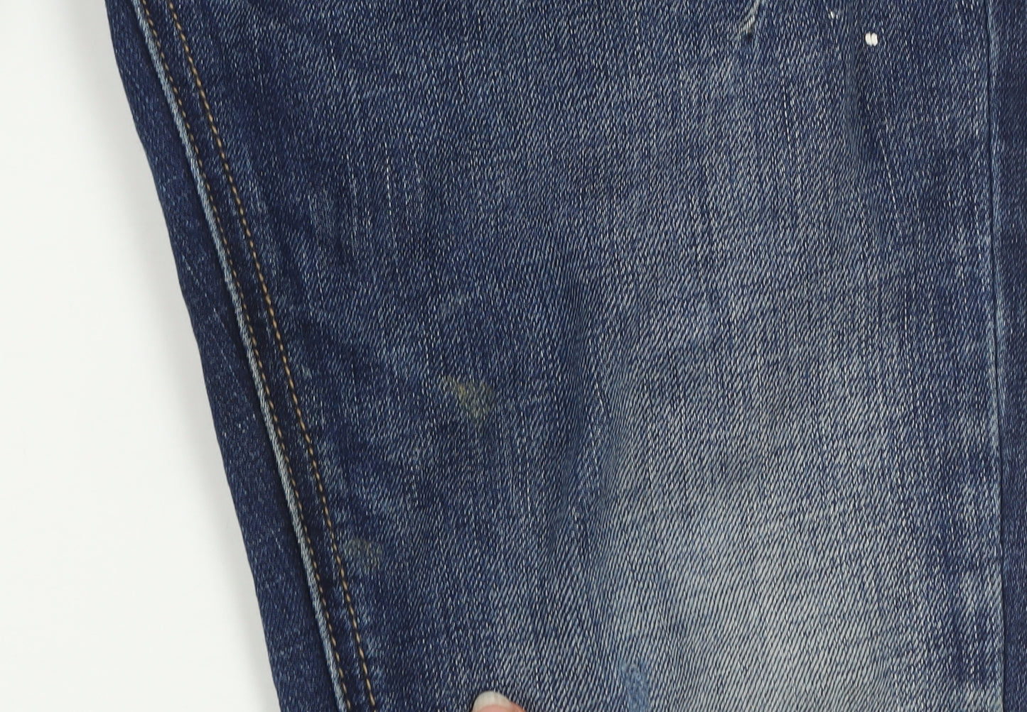 Alessandro Zavetti Men's Blue Distressed Slim Denim Jeans Size 28