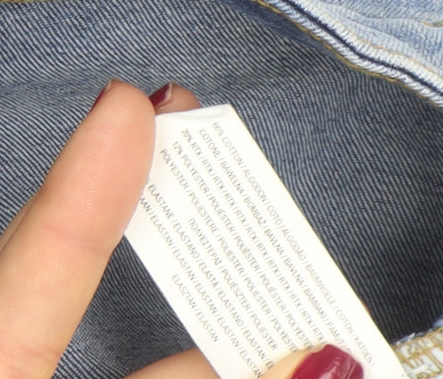 Primark Women's Blue Slim Fit Ankle Jeans Size 10 Stretch Denim