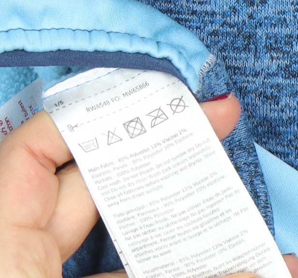 Regatta Women's Blue Hooded Full Zip Softshell Jacket Size 16