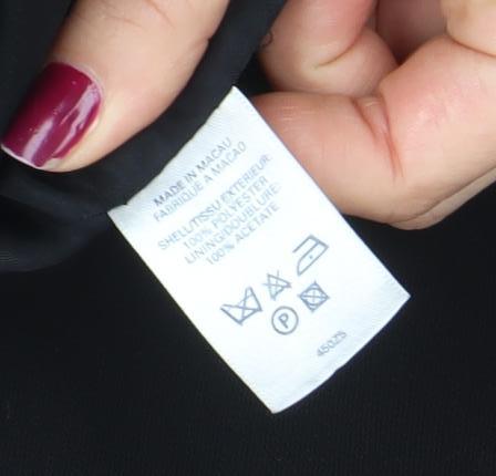 French Connection Women's Black Size 12 Single-Breasted Blazer