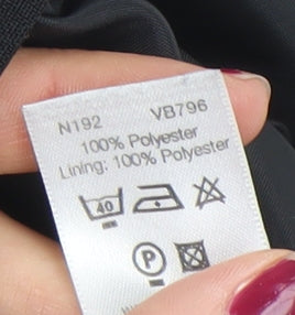 Essentials Women’s Black Size 12 Classic Lined Suit Jacket