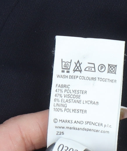 Marks and Spencer Women’s Petite Dark Navy Blazer Size 12 Regular Fit