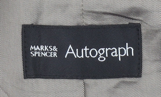 Marks & Spencer Autograph Beige Floral Jacquard Blazer Women Size 12