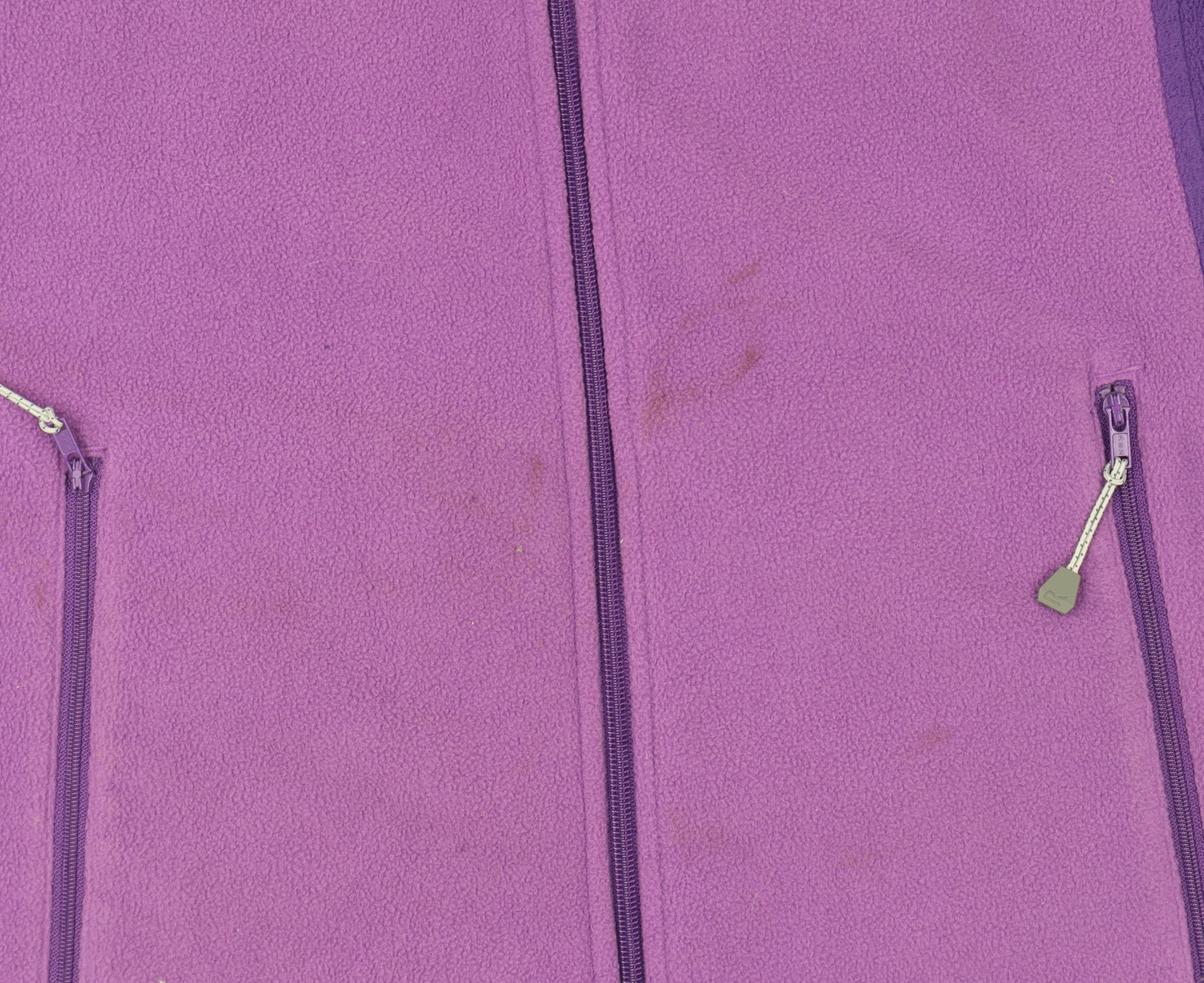Regatta Womens Purple Fleece Jacket Size 12 Full Zip Outdoor Coat