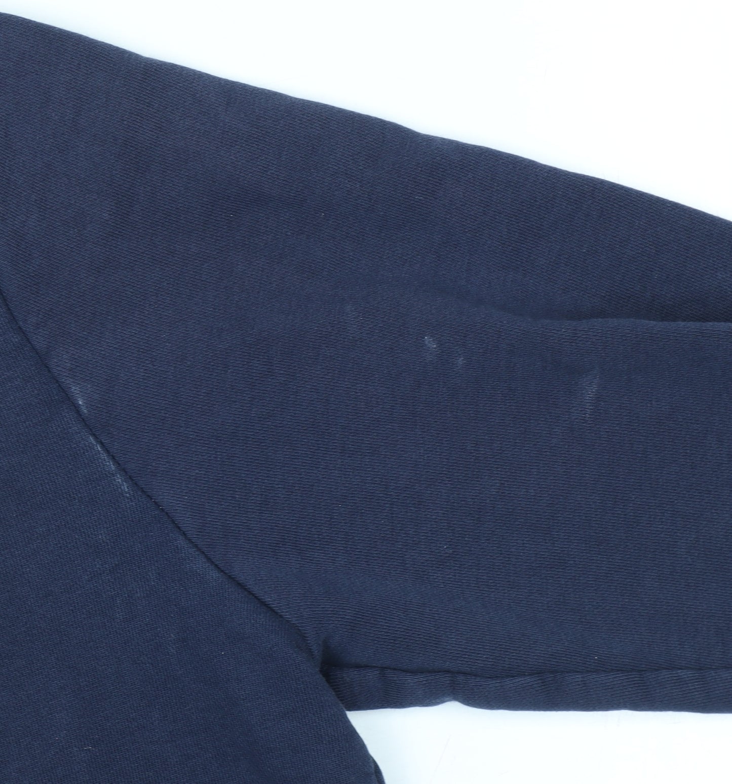 Tommy Jeans Men’s Blue Pullover Hoodie L Logo Cotton Fleece