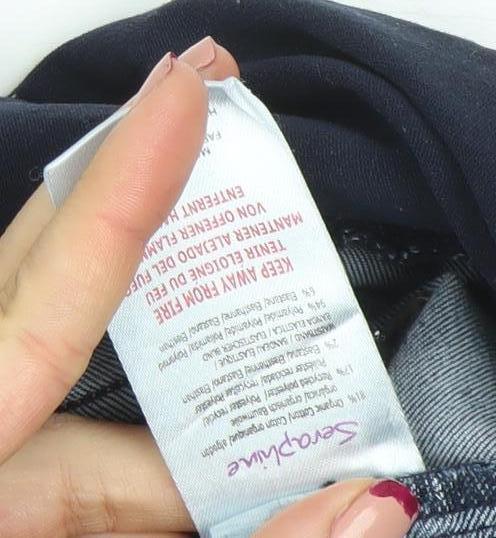 Seraphine Women's Blue Maternity Skinny Jeans Size 10 UK Stretch Denim