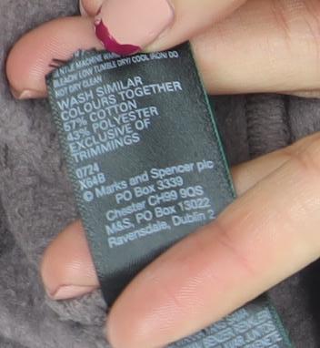 Marks and Spencer Women Brown Size 10 Cotton Blend Pullover Sweatshirt