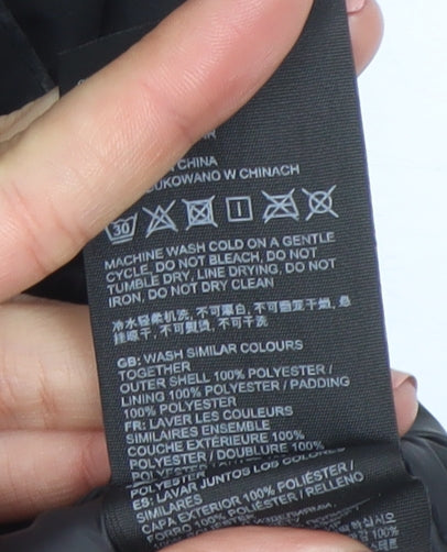 Superdry Women Black L Elite Windcheater Hooded Windbreaker Jacket