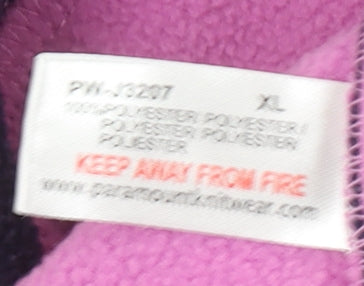 Paramour Womens Purple Fleece Full Zip Jacket XL