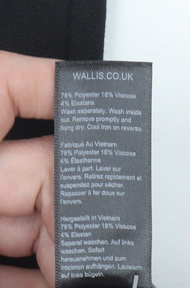 Wallis Women’s Black Size 14 Straight Leg Dress Pants