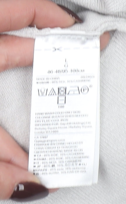 Banana Republic Women’s Beige Silk Cashmere Crew Neck Jumper L