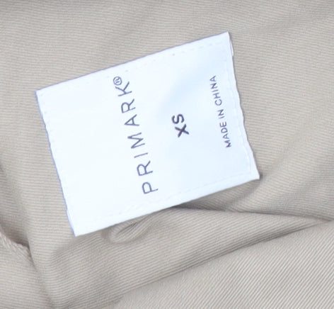 Primark Women’s Beige XS Trench Coat Belted Long Classic Style