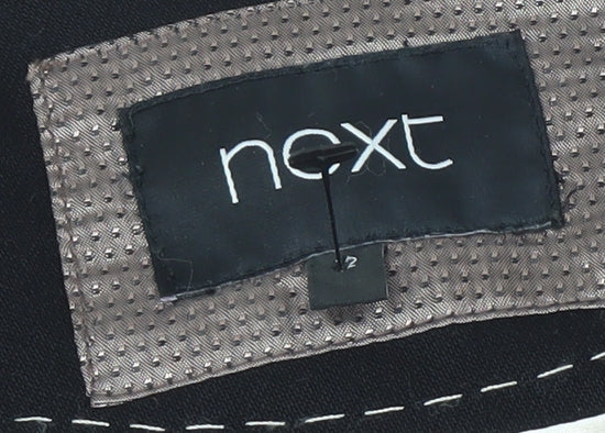 Next Women Black Size 12 Classic One-Button Blazer Jacket