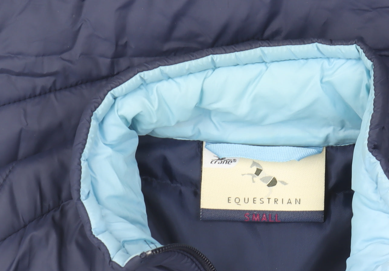 Crane Equestrian Women's Blue Padded Waistcoat Size S