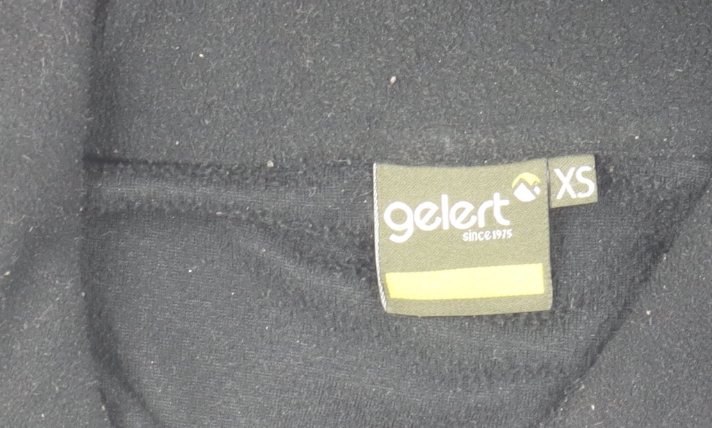 Gelert Womens Black XS Fleece 1/4 Zip Pullover Activewear Top