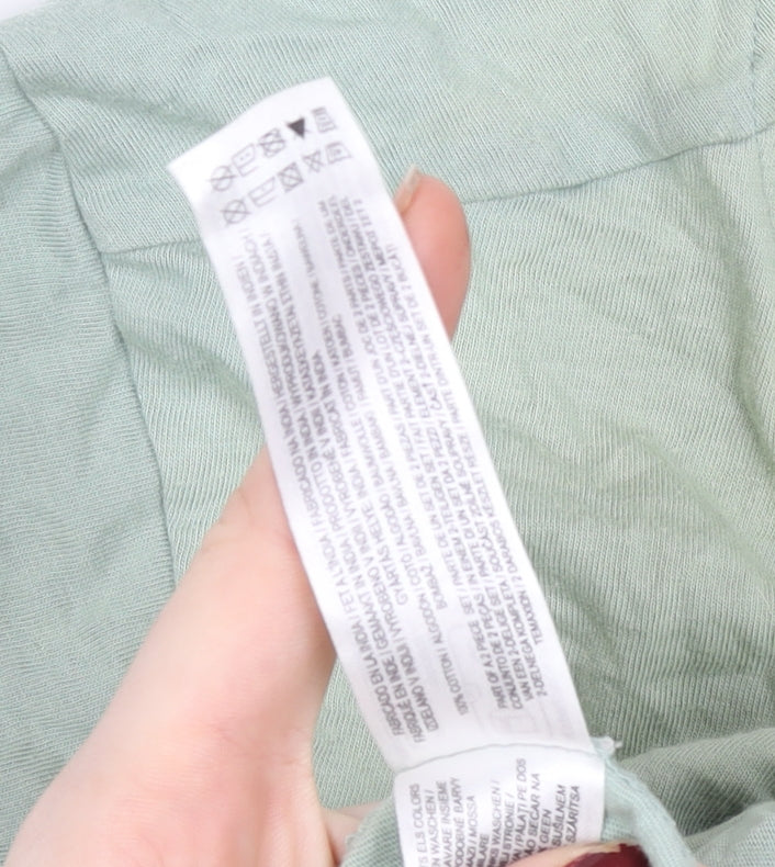 Garfield Women's Green T-Shirt Style Nightshirt L Funny Cartoon Print