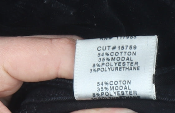 J Brand Women's Black Velvet Skinny Trousers Size 32