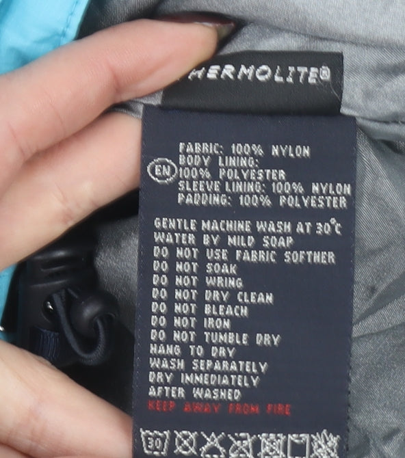 Kingsland Equestrian Women's Blue Hooded Puffer Jacket Size S