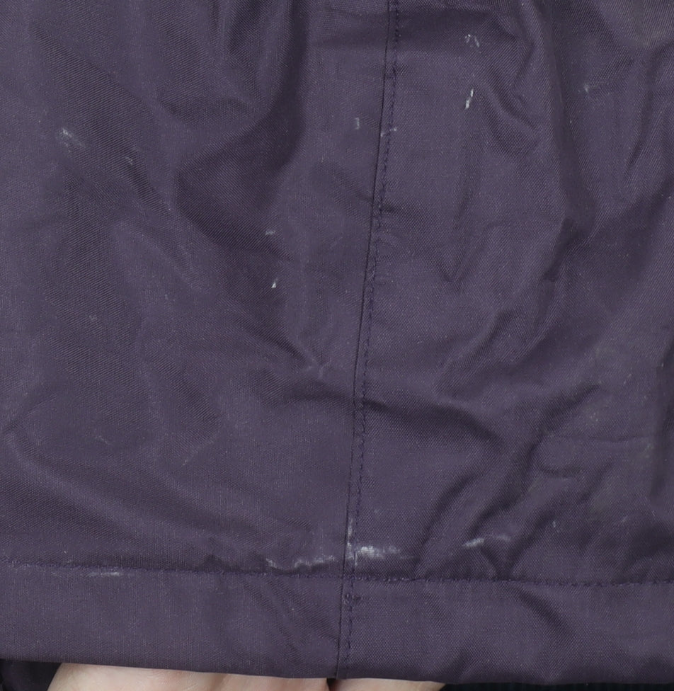 Target Dry Women Purple Waterproof Hooded Rain Coat Size 14