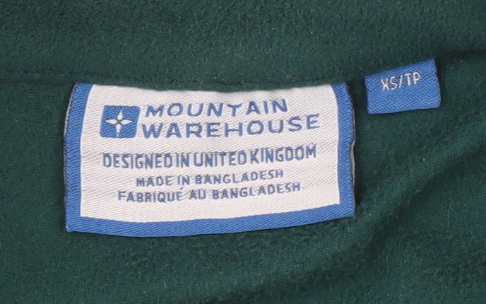 Mountain Warehouse Men's Green XS Fleece Half Zip Sweatshirt
