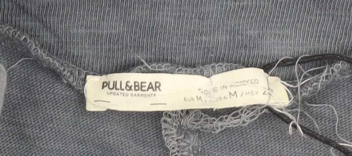 Pull & Bear Women’s Grey Cotton Wide-Leg Jumpsuit Size M