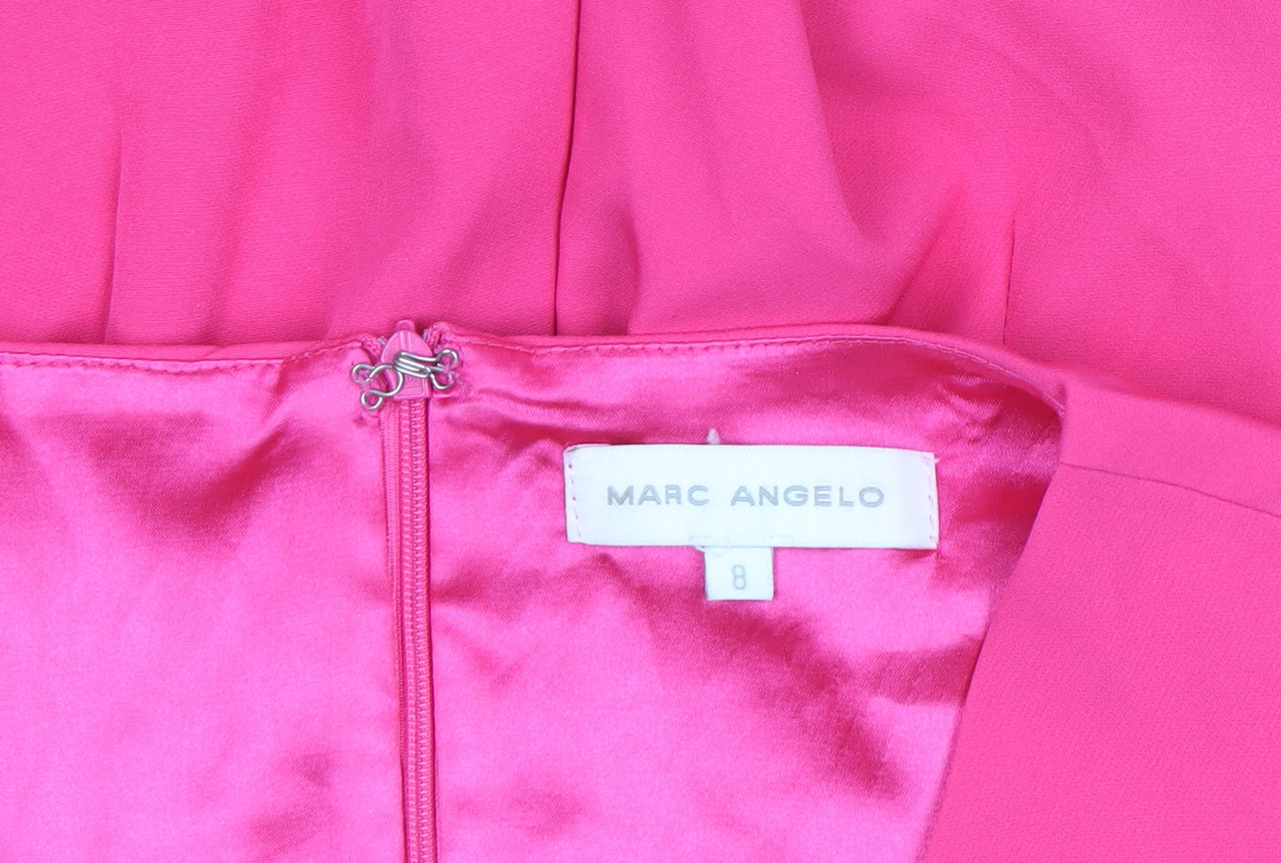 Marc Angelo Women's Pink Sleeveless Wide-Leg Jumpsuit Size 8