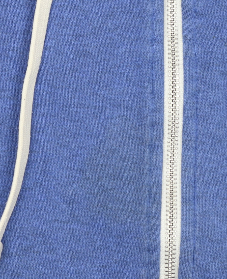 H&M Men Blue Full Zip Hoodie Size M Cotton Blend Sweatshirt