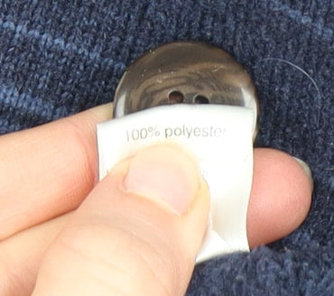 Rohan Men’s Blue Striped Henley Sweatshirt Size S