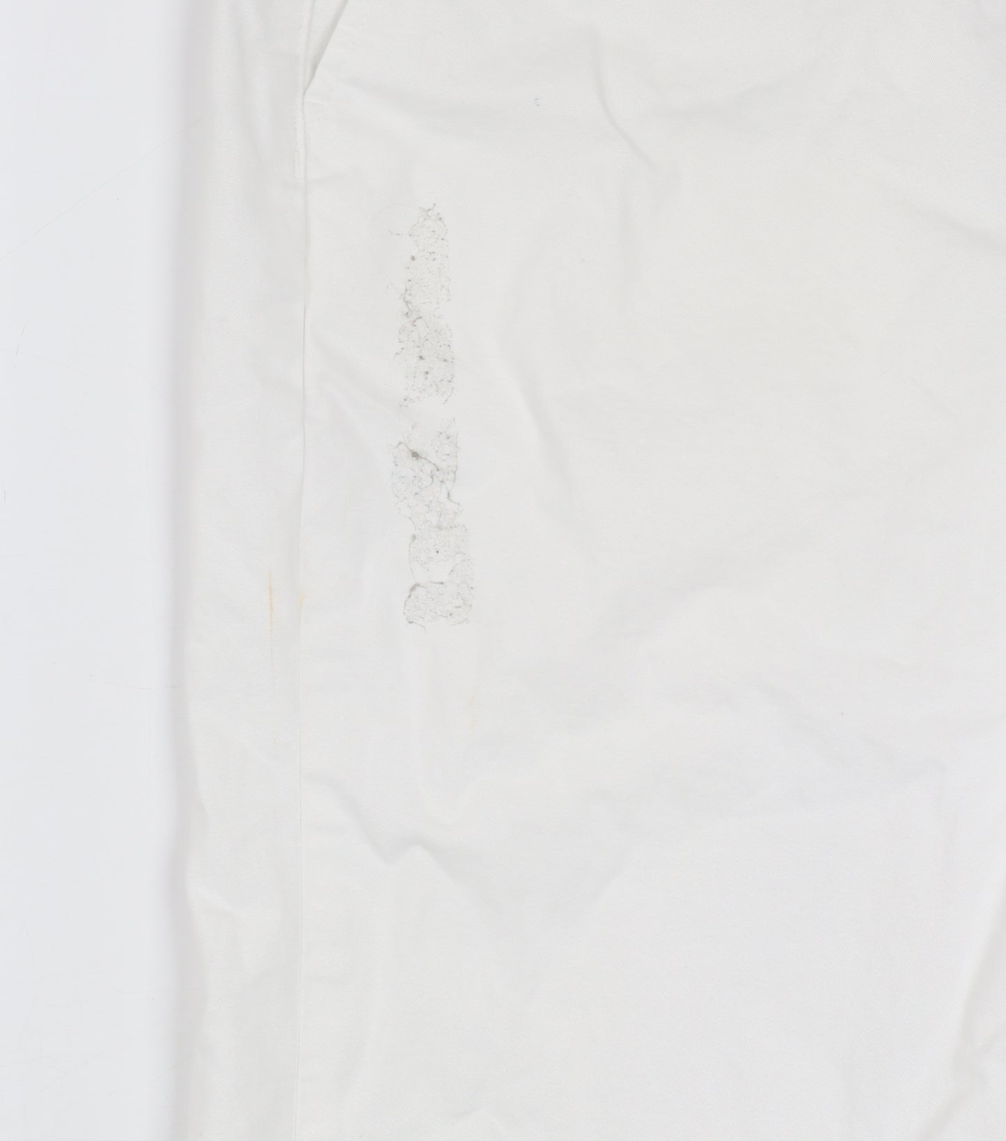 Marks and Spencer Men's White Regular Fit Chino Trousers 38x33