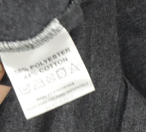 Peter Werth Men's Grey Short Sleeve Button-Down Polo Shirt Size L