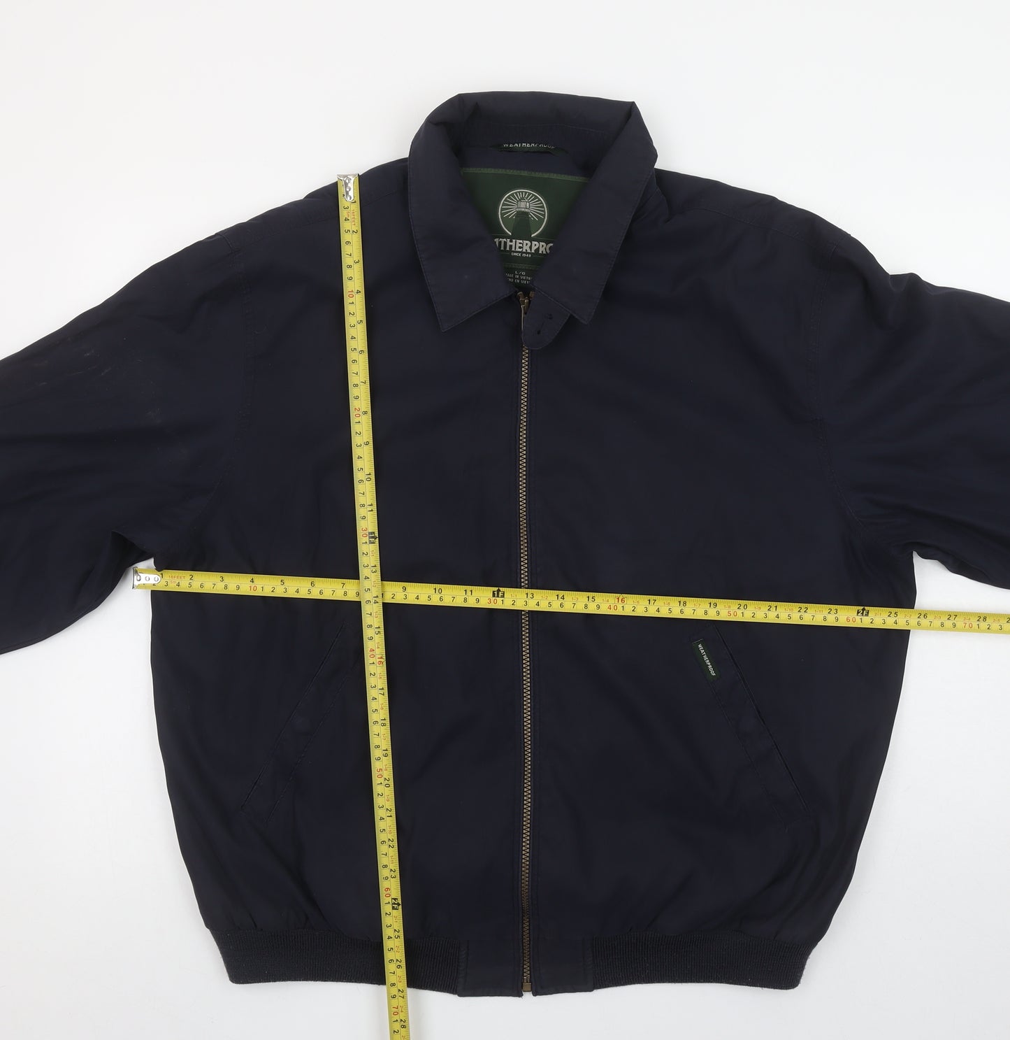 Weatherproof Men's Blue L Bomber Jacket Polyester Nylon