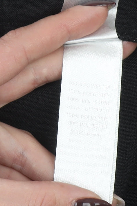 New Look Women Black Size 14 Flared Dress Pants Trousers