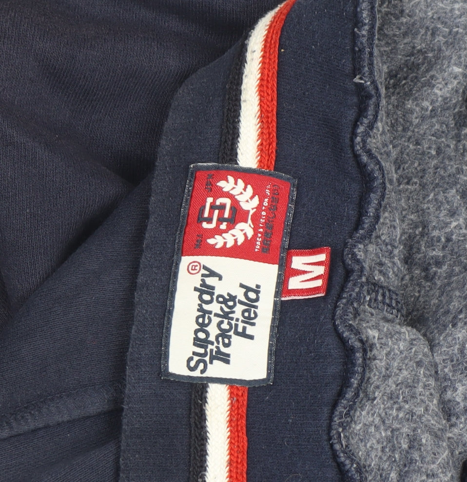 Superdry Mens Blue Sweat Shorts M Track & Field Drawstring