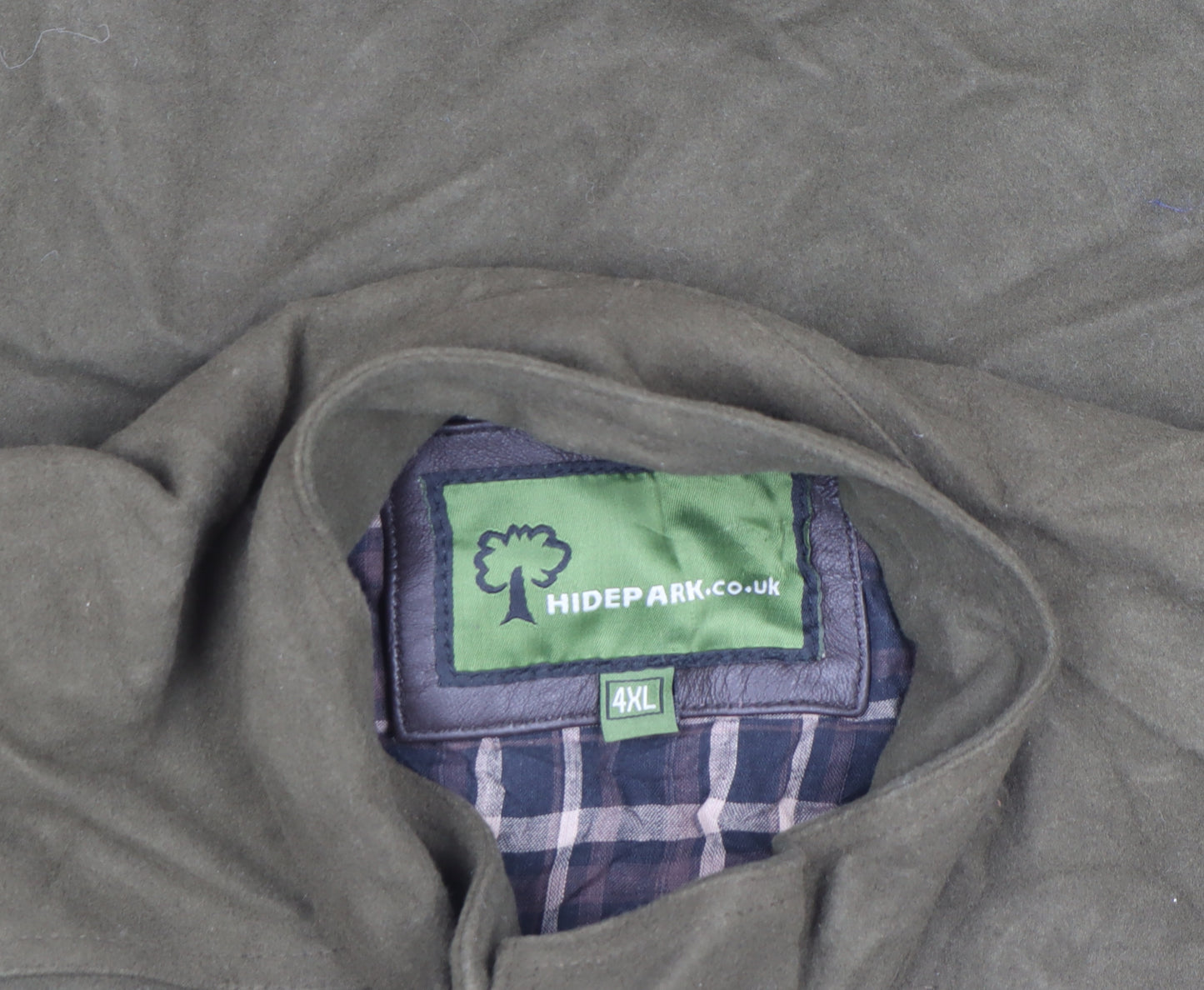 Hidepark Men's Green 4XL Cotton Leather Trim Bodywarmer Waistcoat