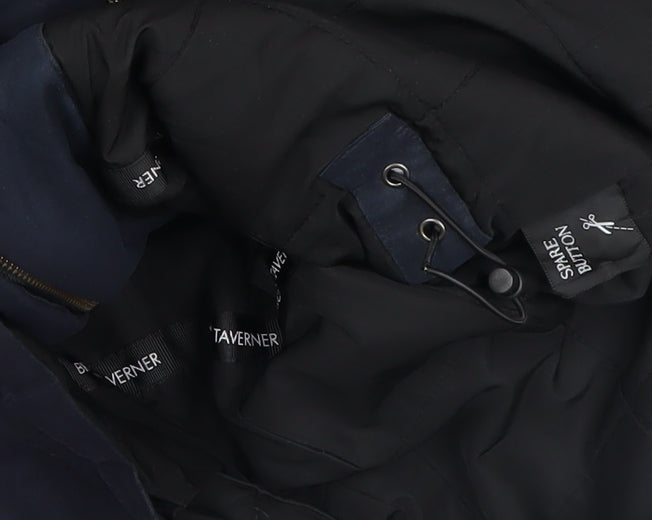 Blue Taverner Men's Blue 42 Parka Waterproof Jacket Lined Hooded